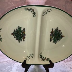 Spode Oval Divided Dish